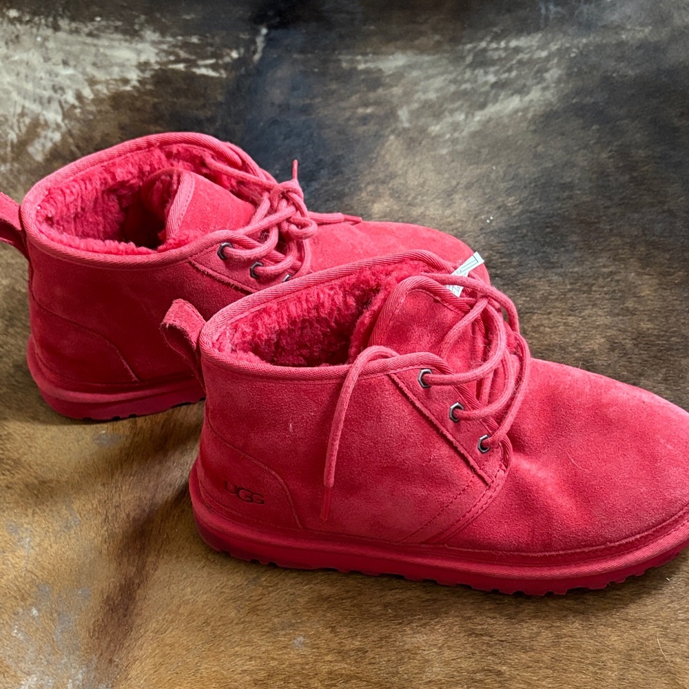 UGG Red Ankle Boots